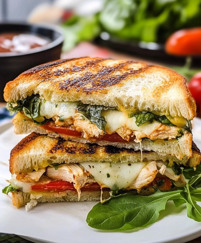 Italian Chicken Panini Sandwich