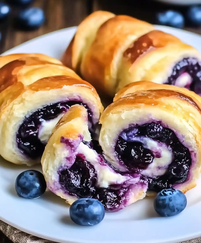 Blueberry Cheesecake Rolls