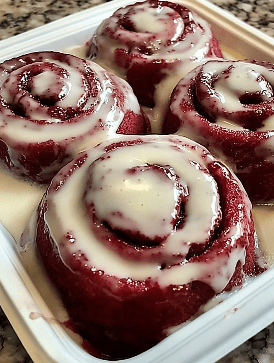 Red Velvet Cinnamon Rolls