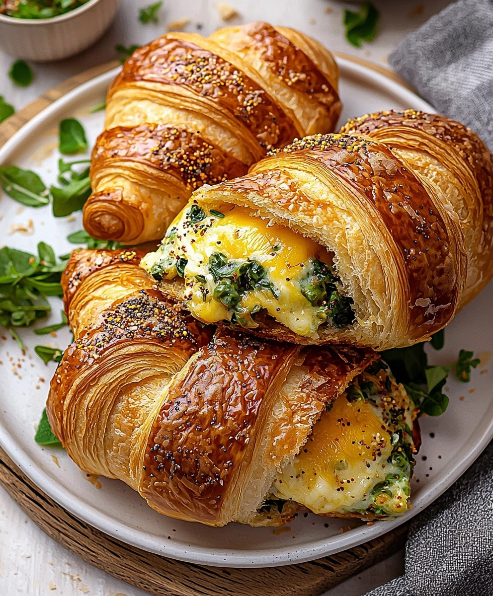Cheesy Breakfast Croissant Sandwich: A Delicious Start to Your Day