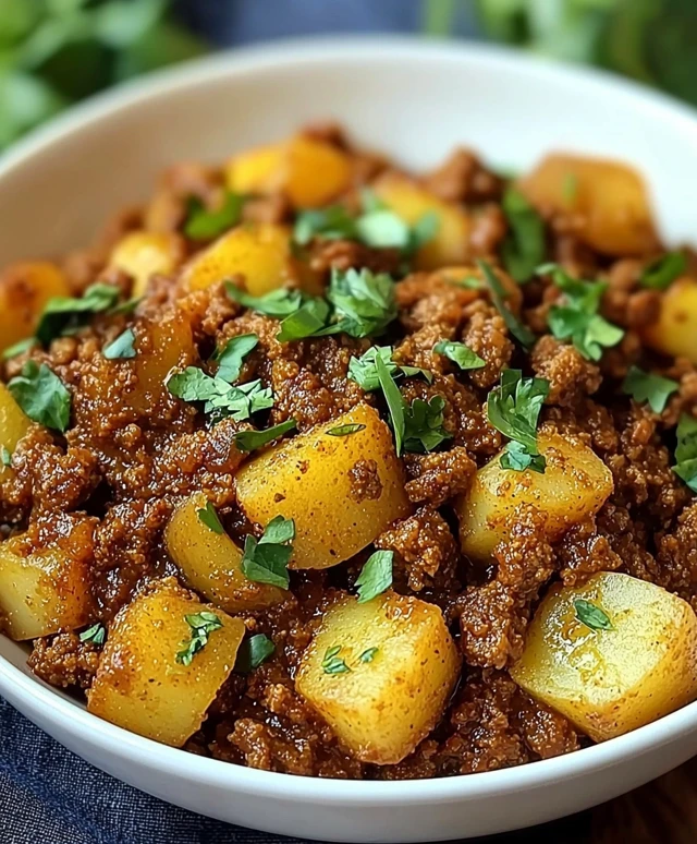 Aloo Keema Dish