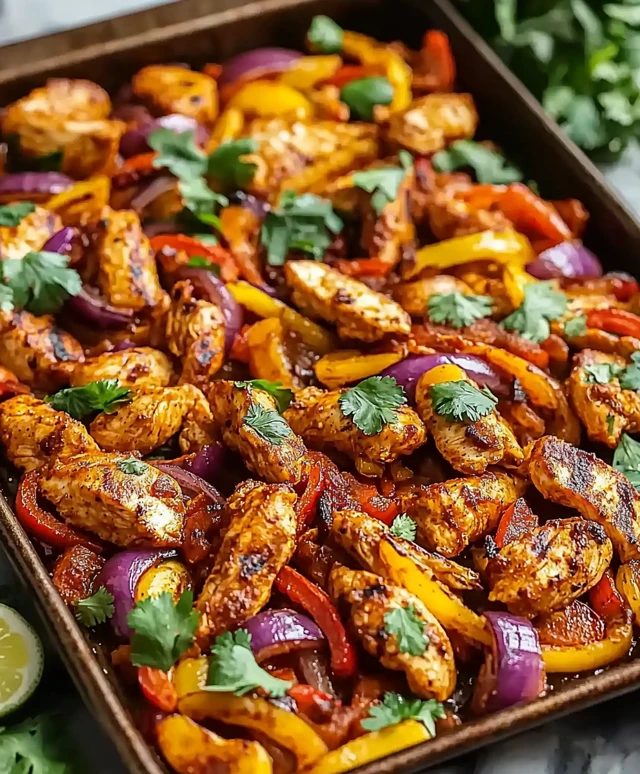 Sheet Pan Chicken Fajitas