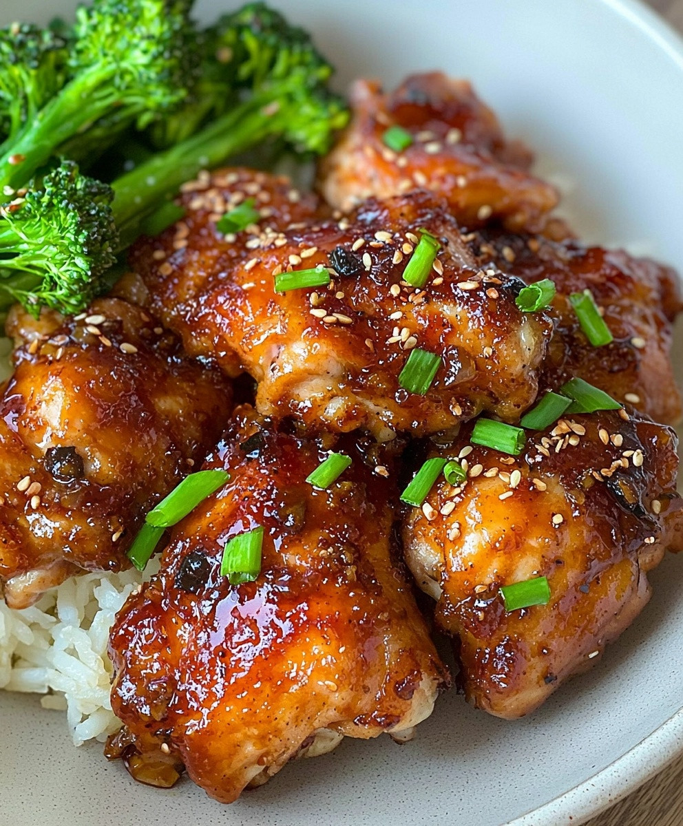 Soy Garlic Chicken Thighs