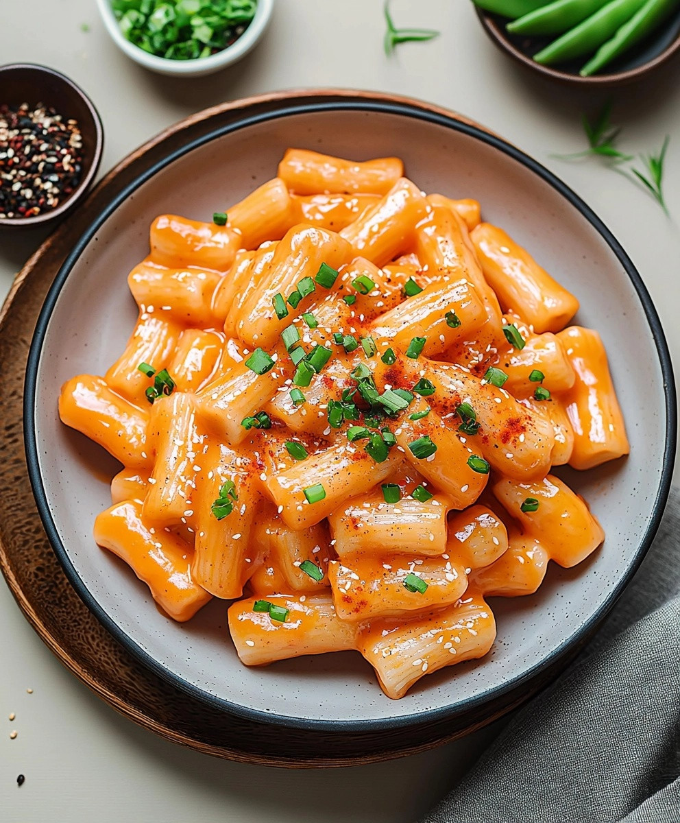 Rosé Tteokbokki dish
