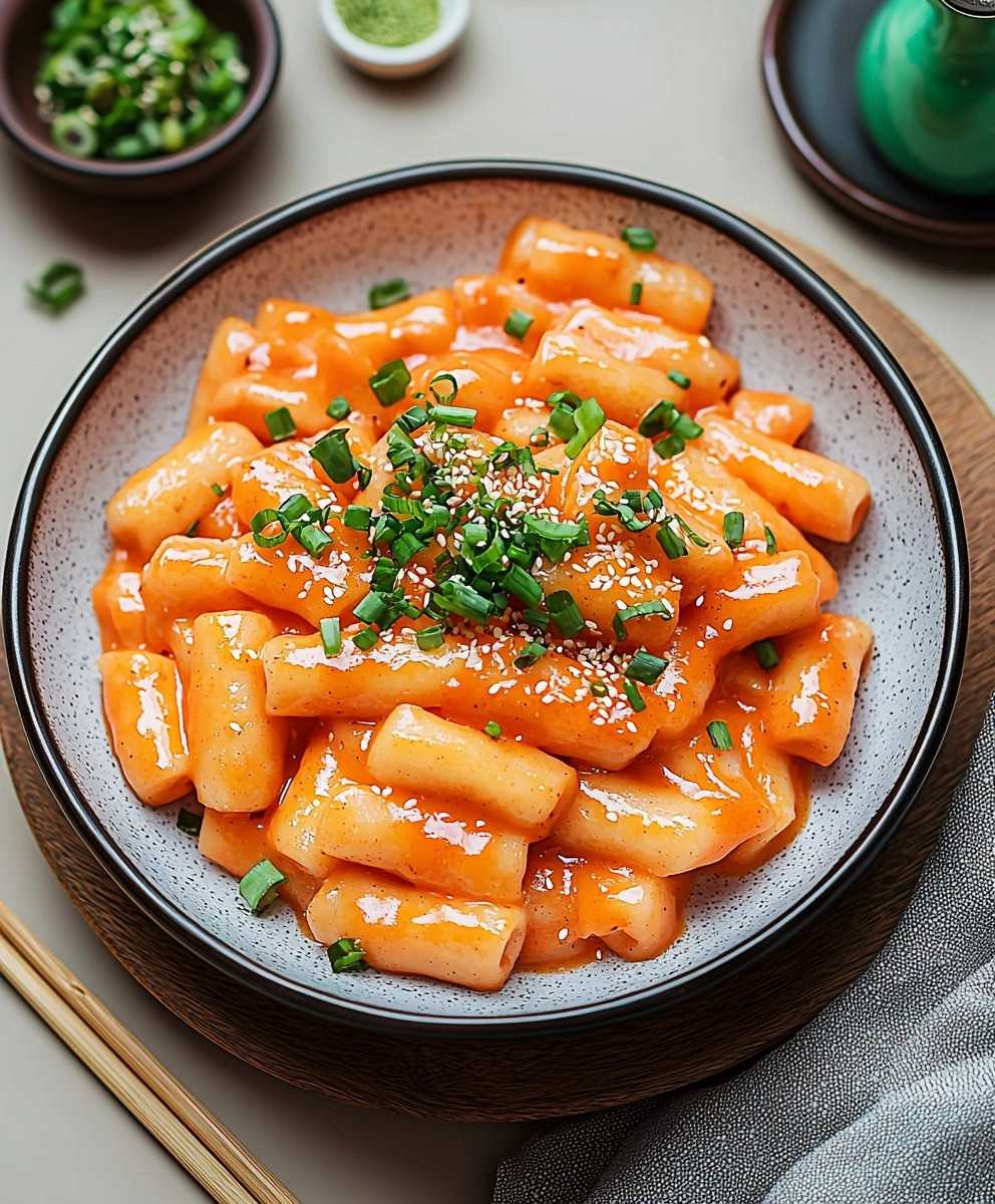 Rosé Tteokbokki dish