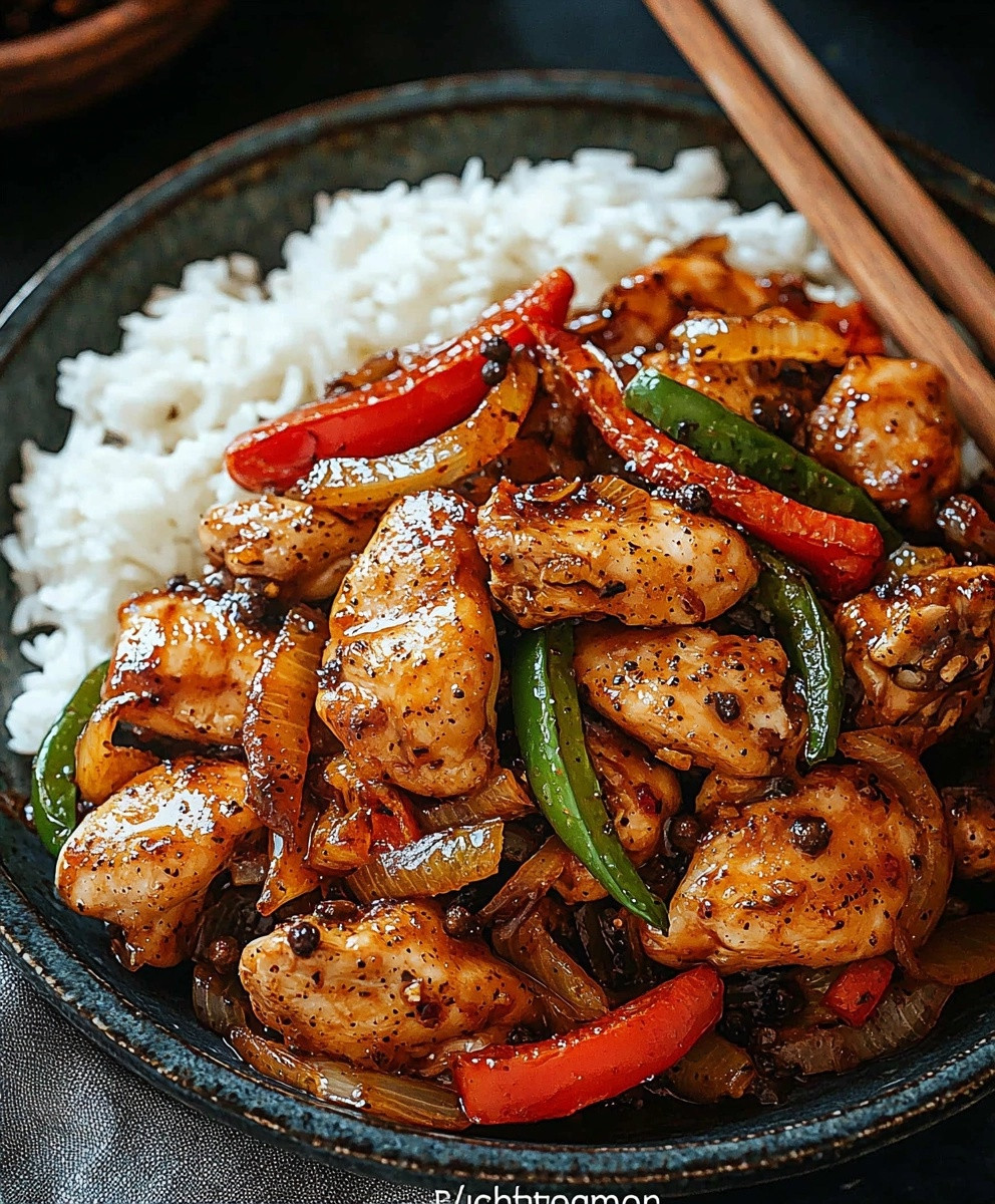 Black Pepper Chicken Dish