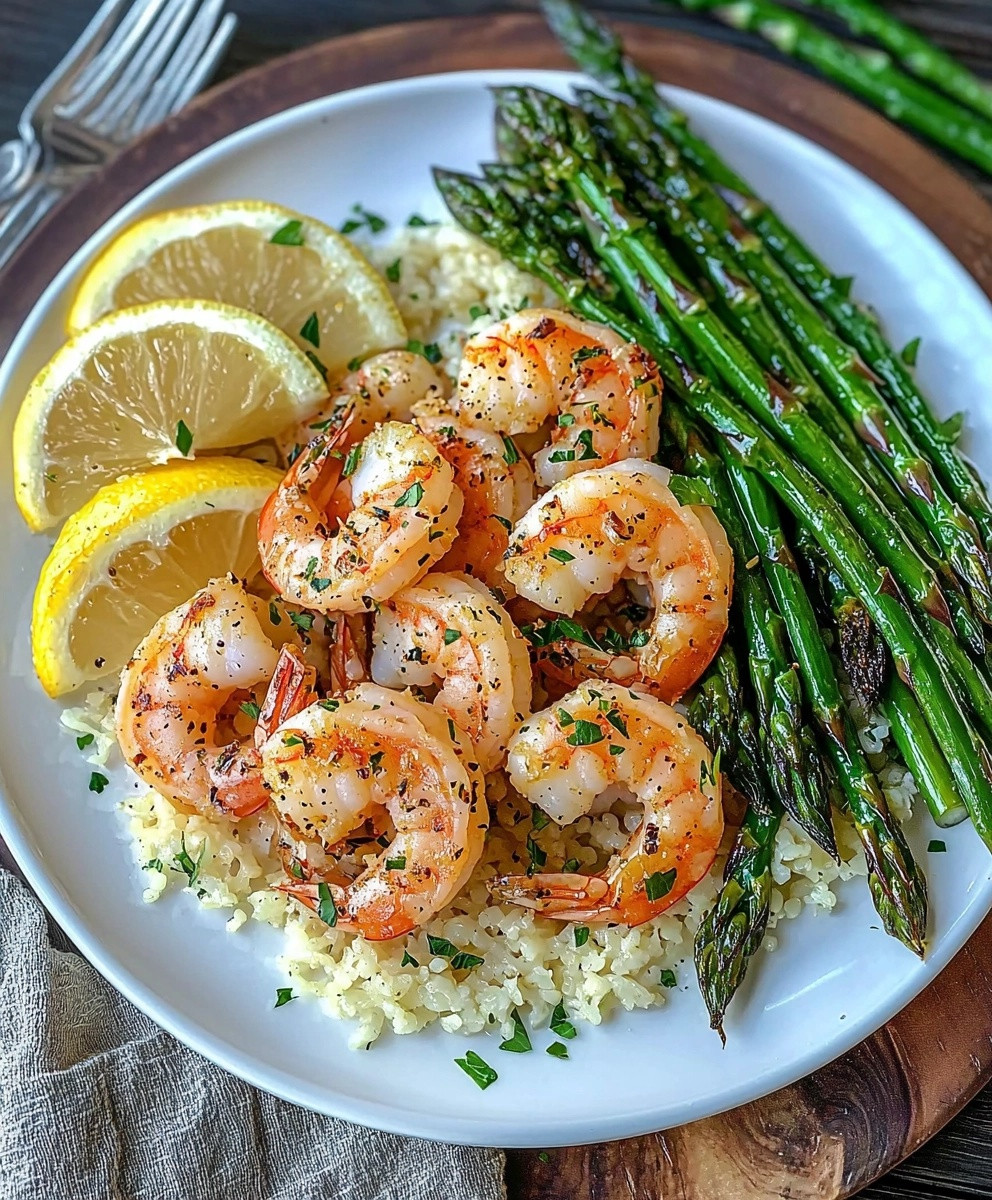 Garlic Butter Shrimp Asparagus