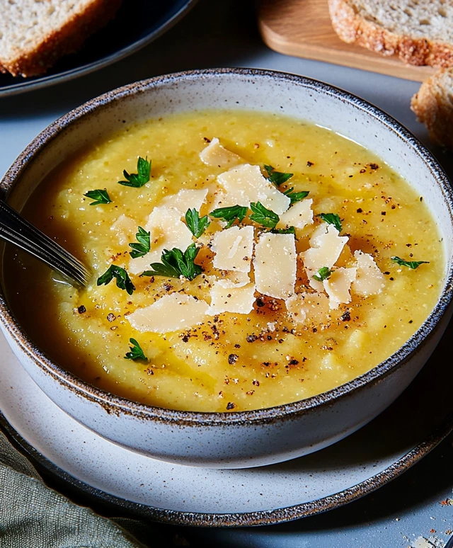 Golden cauliflower soup