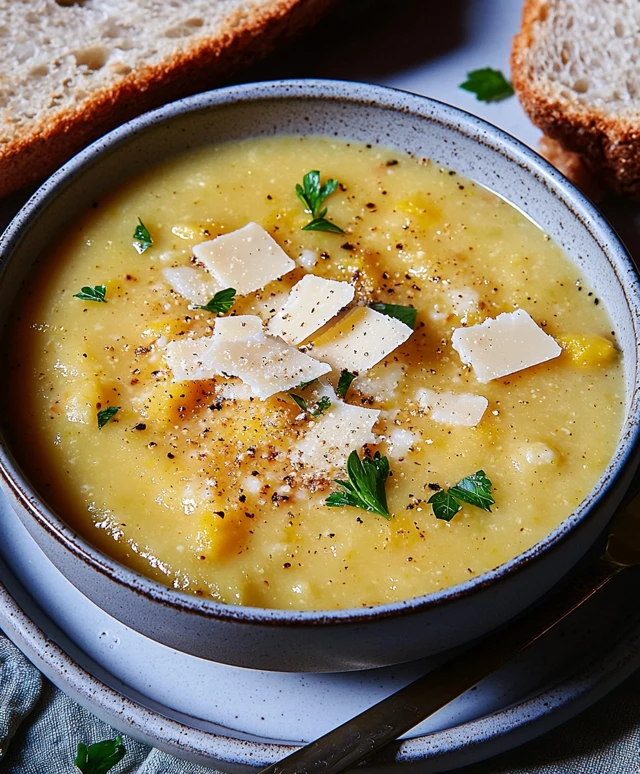 Golden cauliflower soup