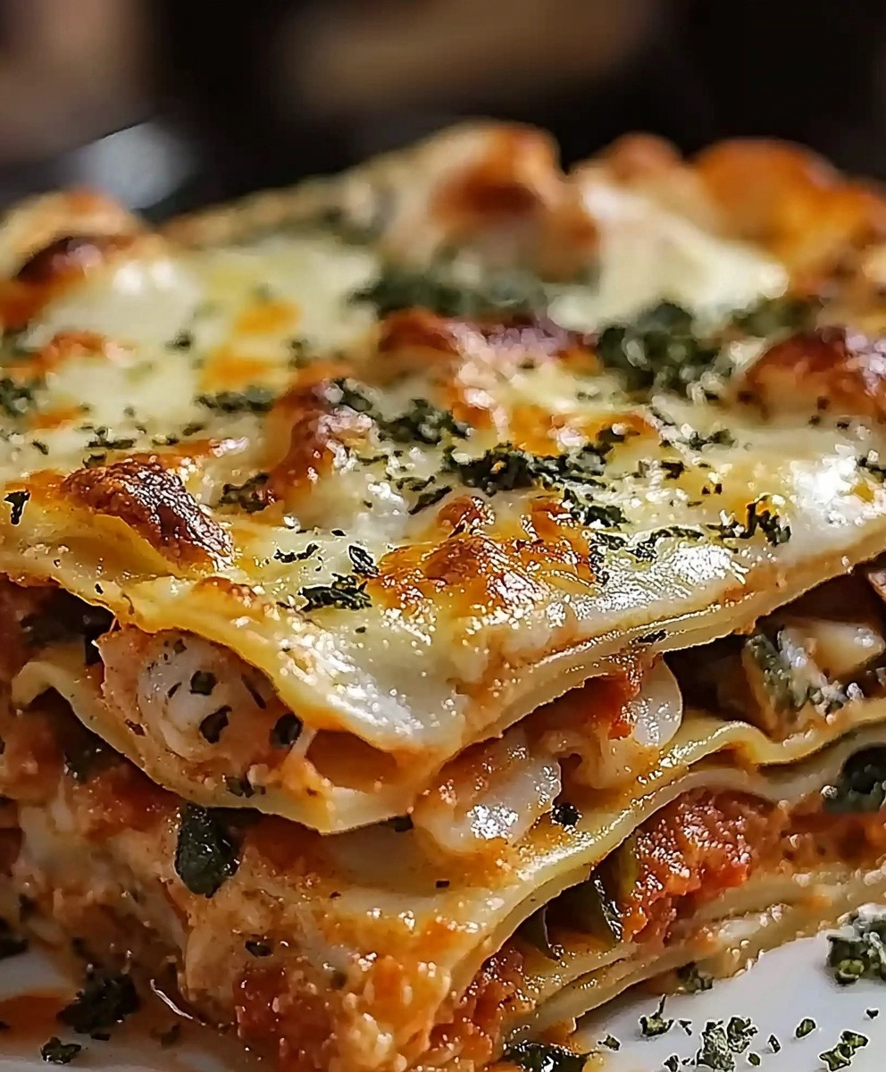 Seafood Lasagna Dish