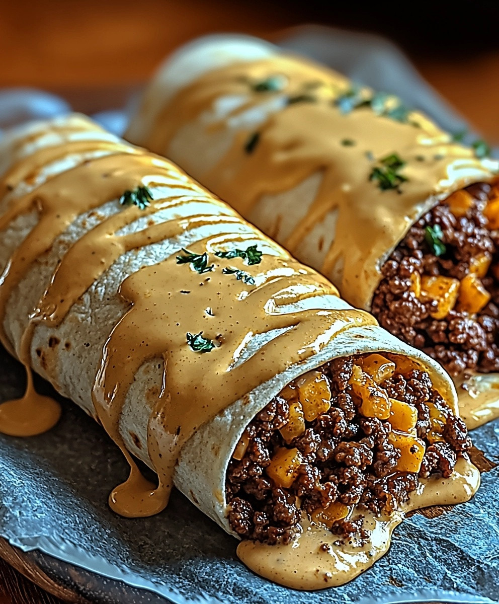 Cheesy Ground Beef Wrap