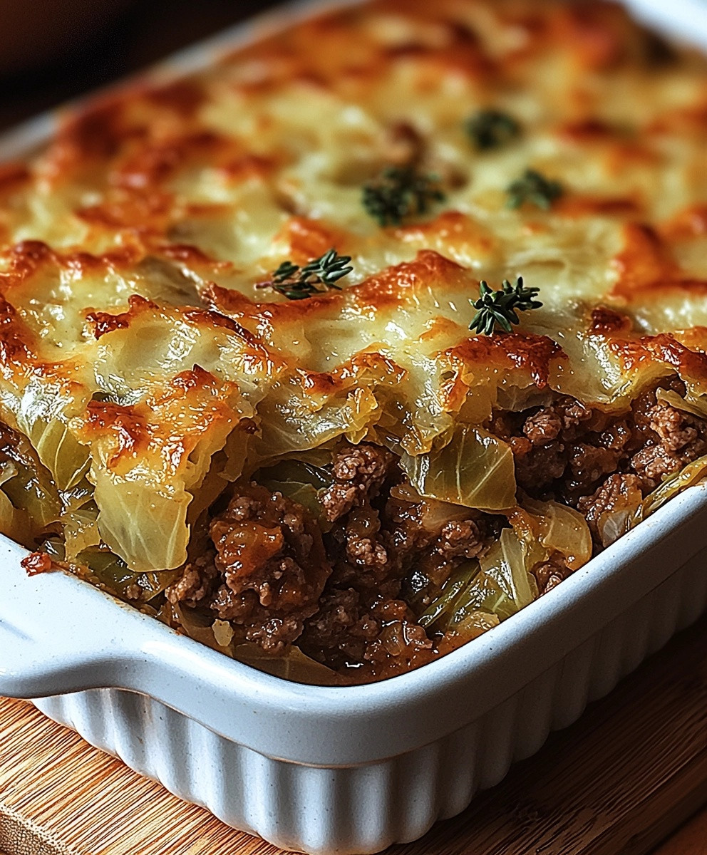 Cabbage Beef Bake Dish