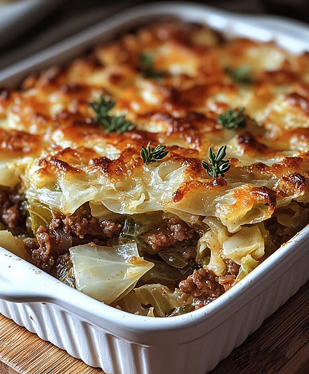 Cabbage Beef Bake Dish