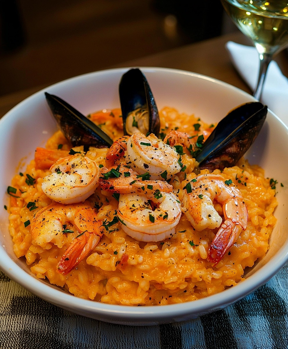 Seafood Risotto Southern Italy