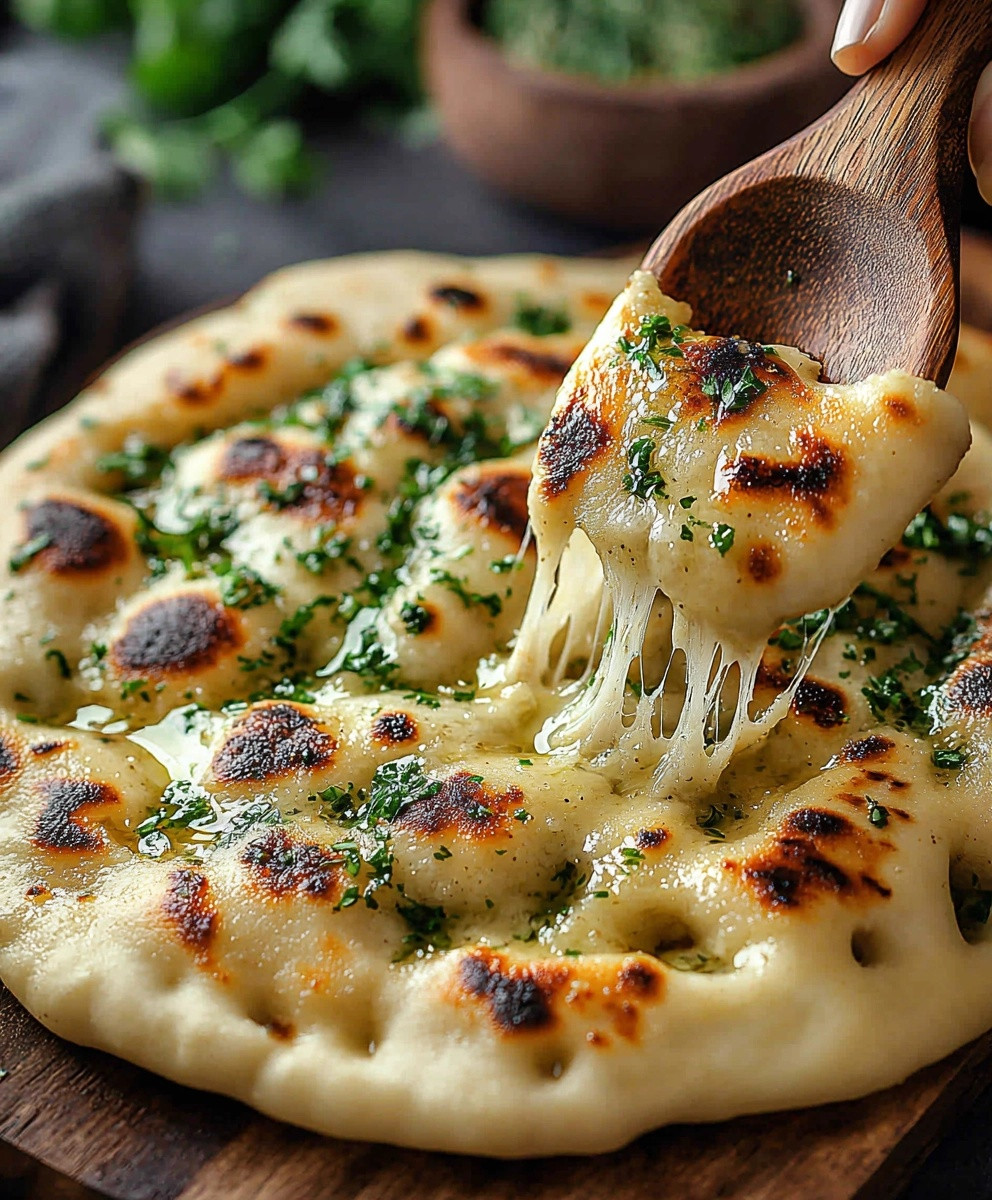 Easy Garlic Naan Bread