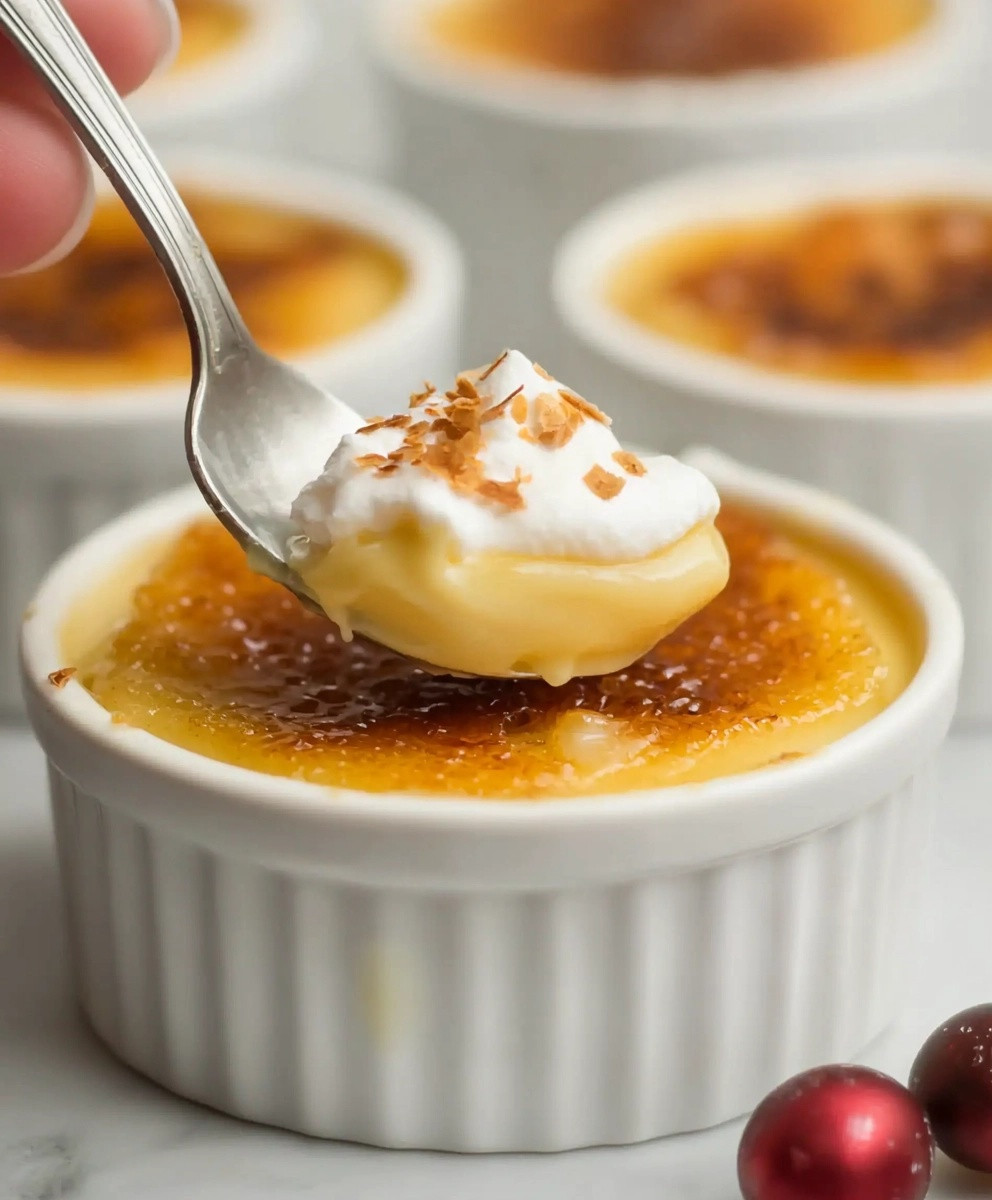 Eggnog Creme Brulee Dessert