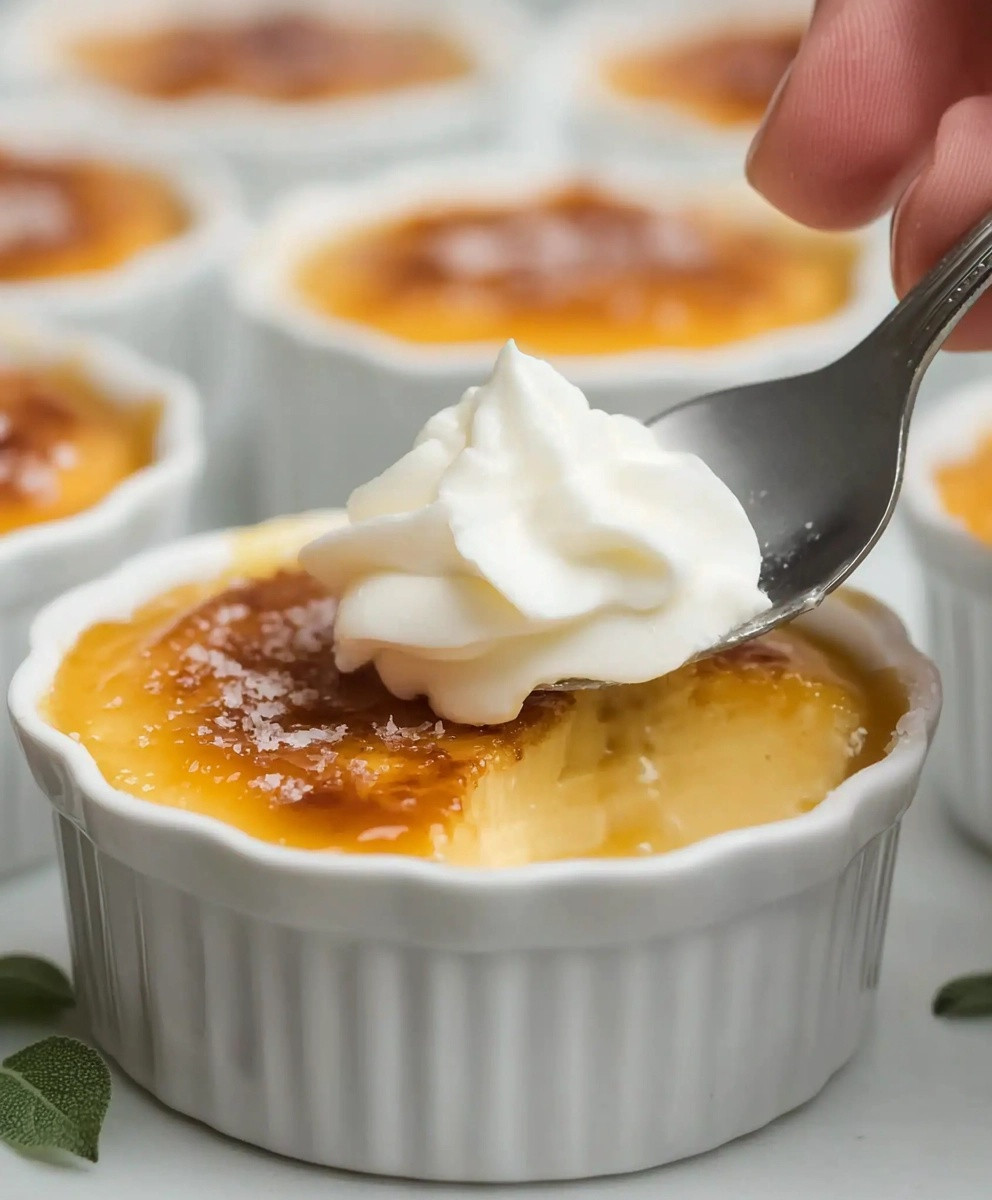 Eggnog Creme Brulee Dessert