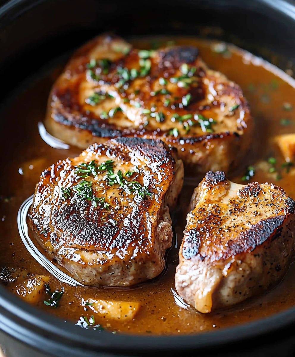 slow cooker pork chops