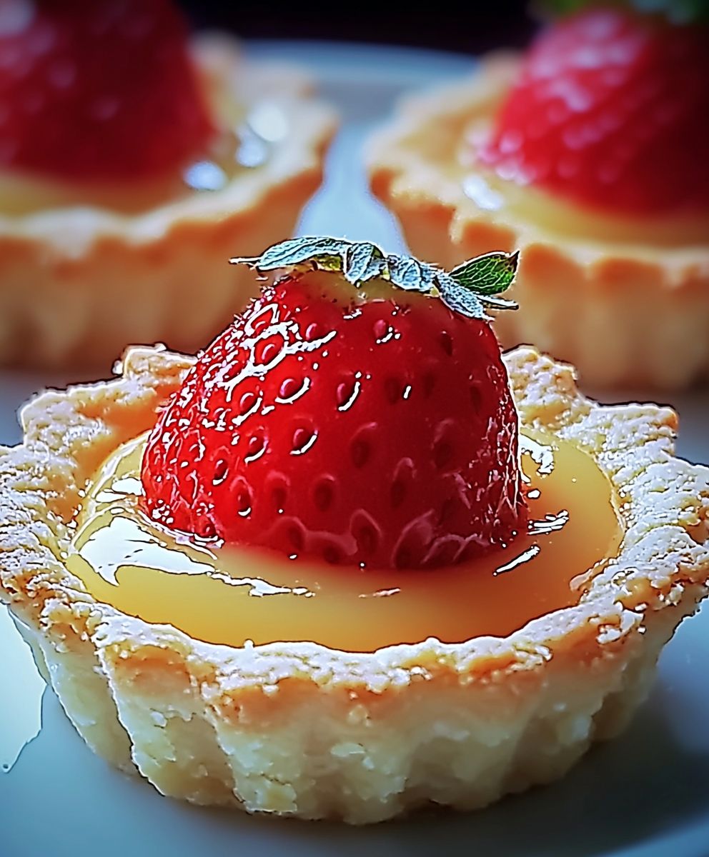 Strawberry tarts gourmet