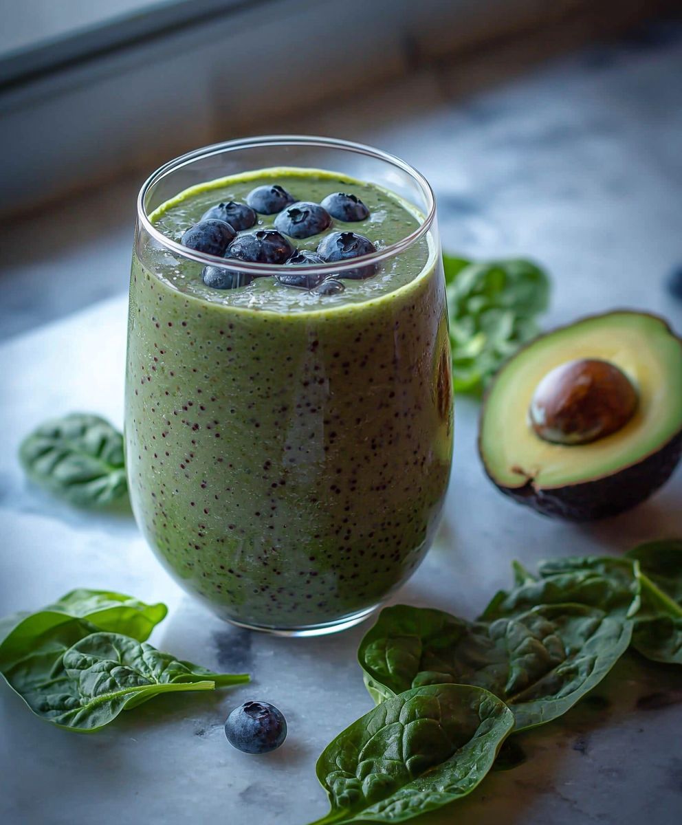 Avocado spinach smoothie