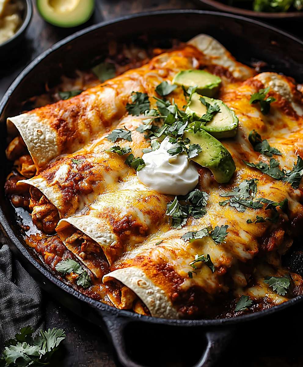 Chipotle Chicken Enchiladas