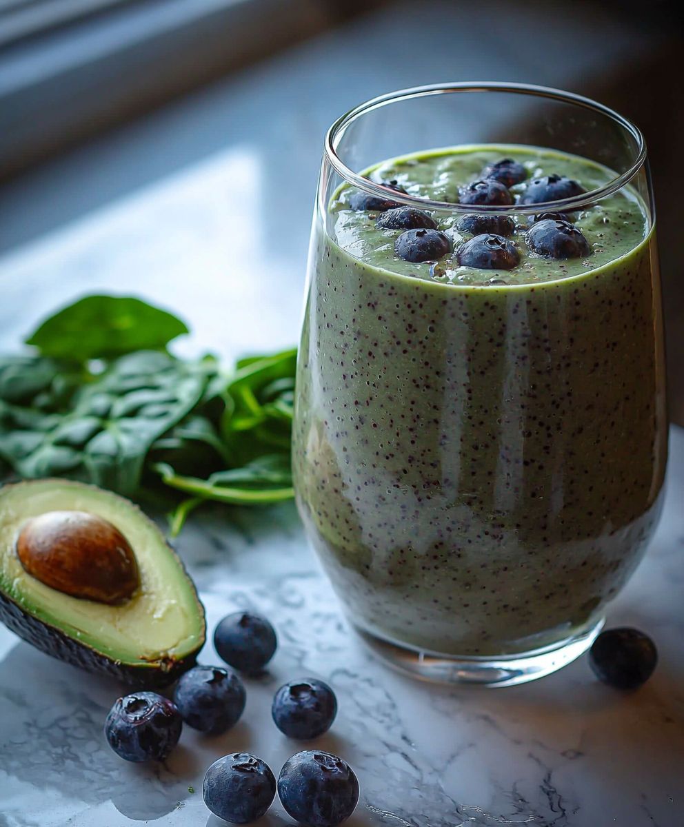 Avocado spinach smoothie
