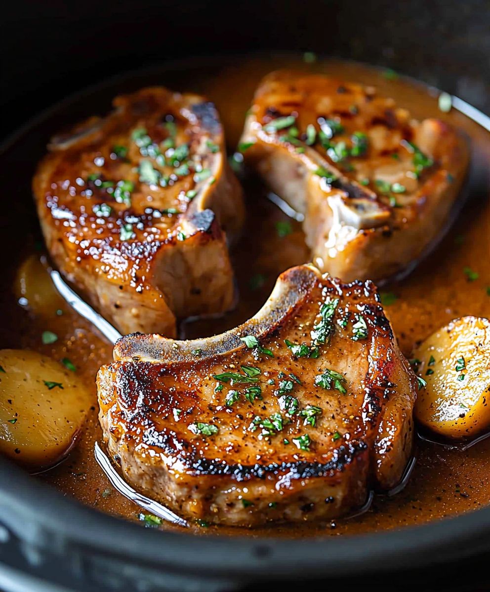 slow cooker pork chops