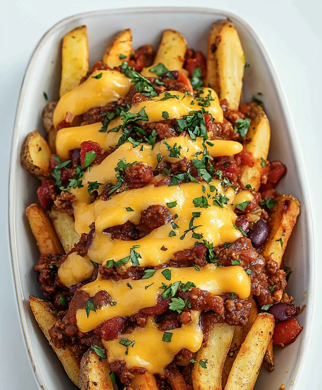 Vegan Chili Cheese Fries