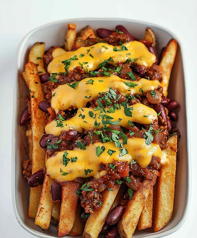 Vegan Chili Cheese Fries