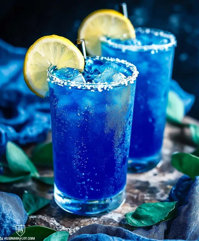Blue Lagoon Mocktail Drink