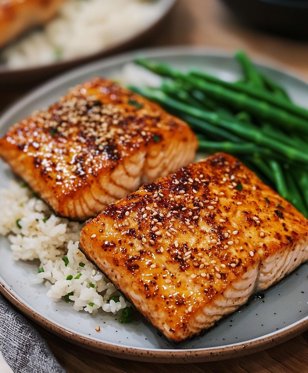 Crispy Gochujang Butter Salmon