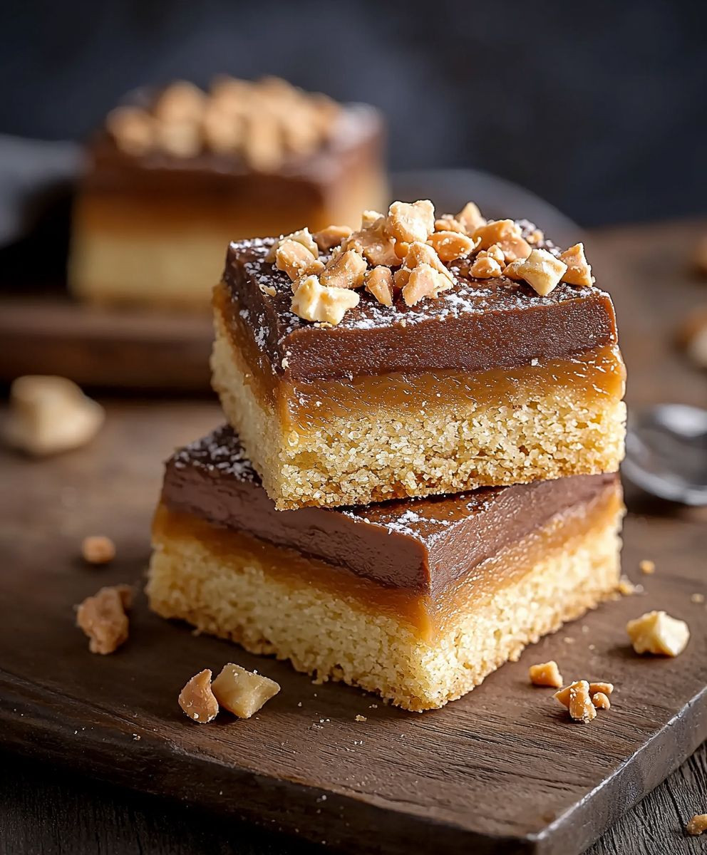 Salted Caramel Shortbread Bars