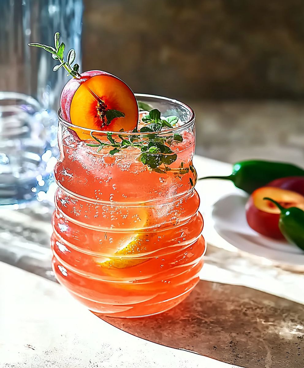 Plum Thyme Chile Infused Water