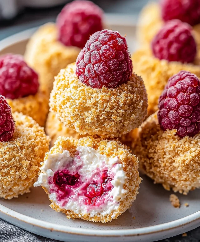 Raspberry Cheesecake Bites