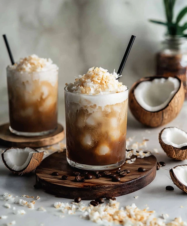 Vietnamese iced coffee coconut