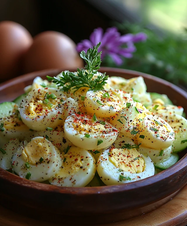 Cucumber Apple Egg Salad
