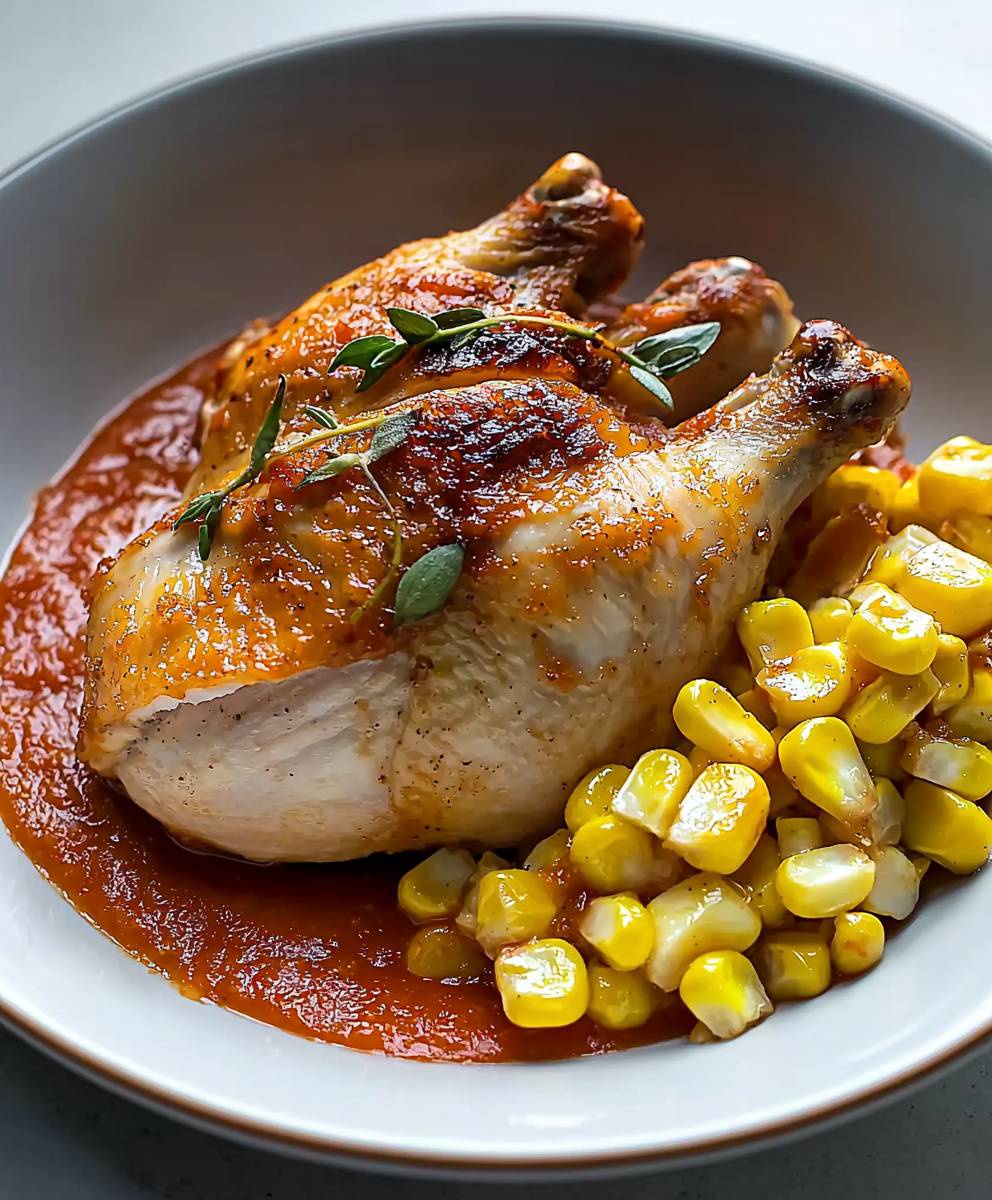 Roast Chicken with Romesco Sauce