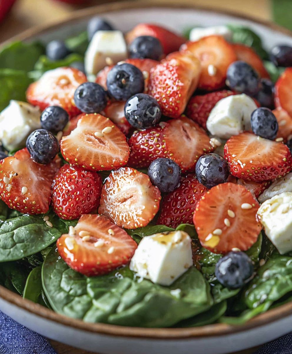 Strawberry Spinach Salad