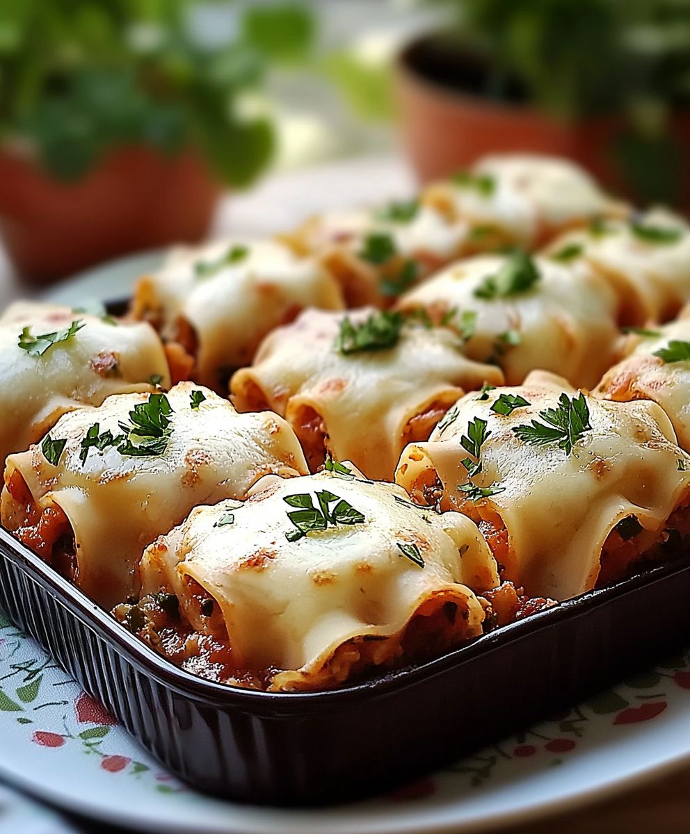 Lasagna roll ups