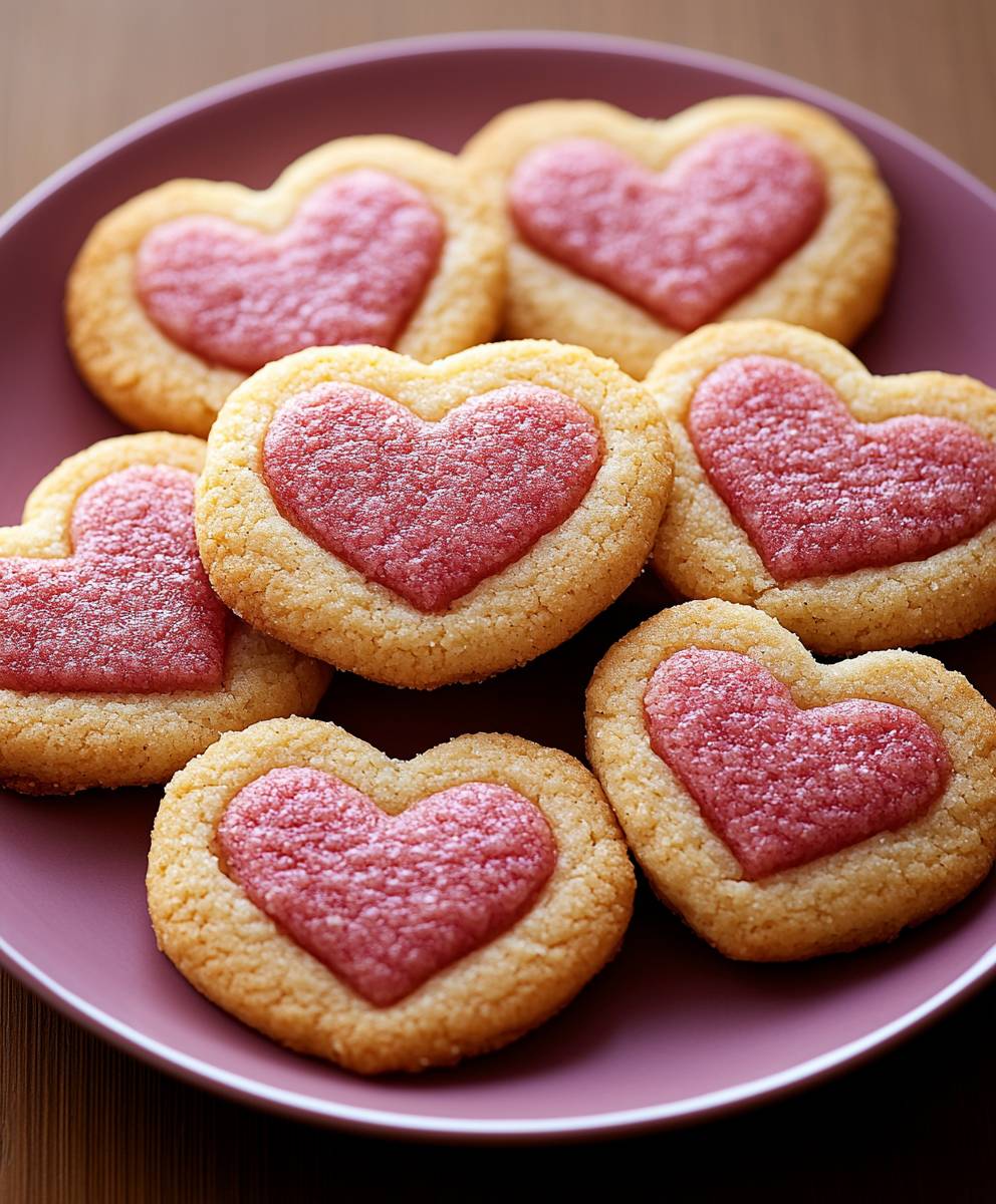 Slice and Bake Heart Cookies
