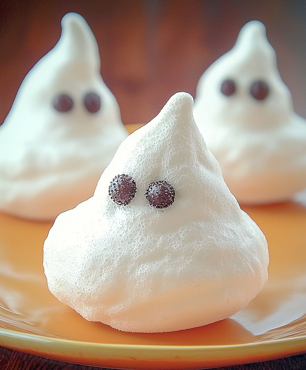 Ghost meringues