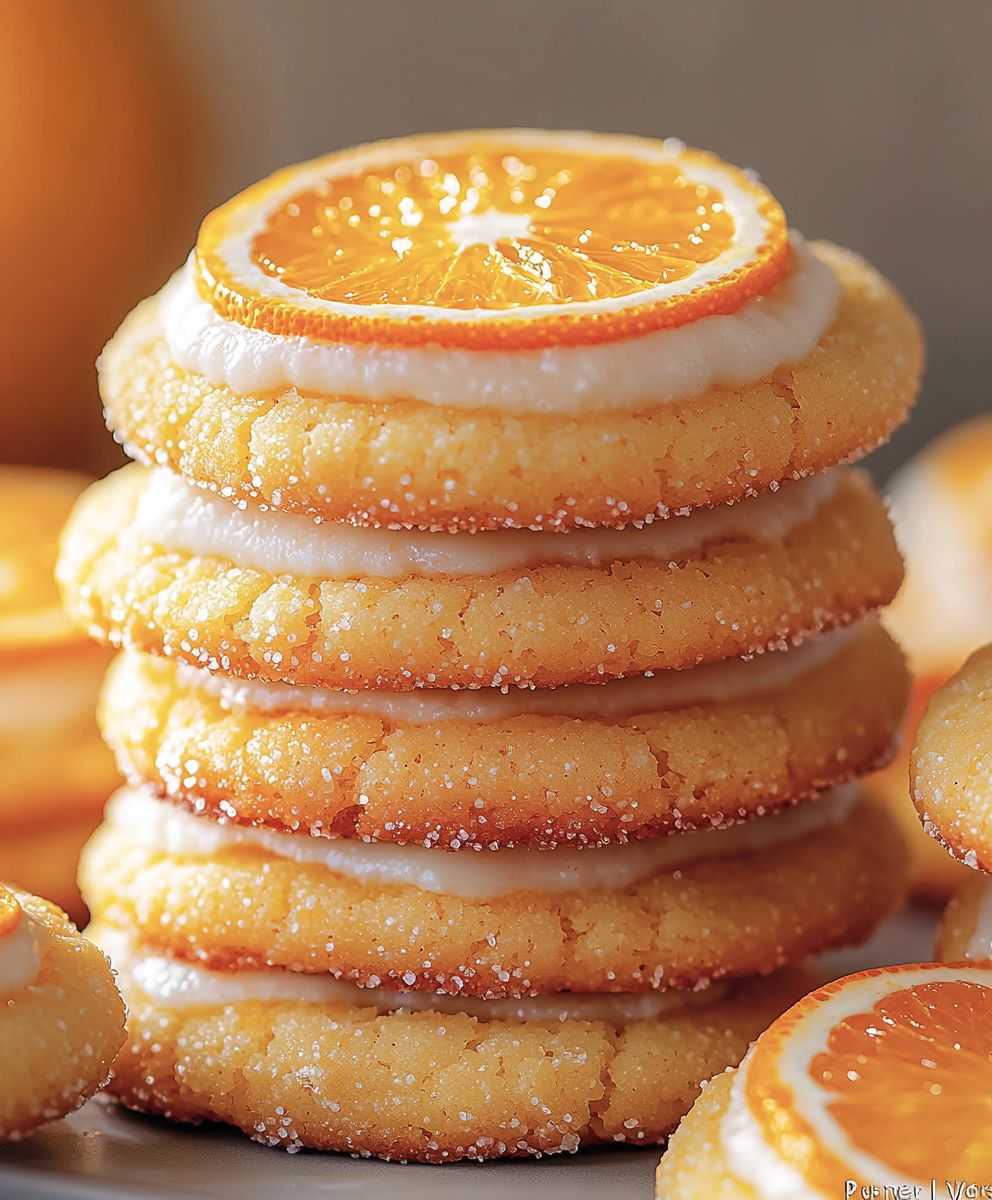 Creamsicle orange cookies