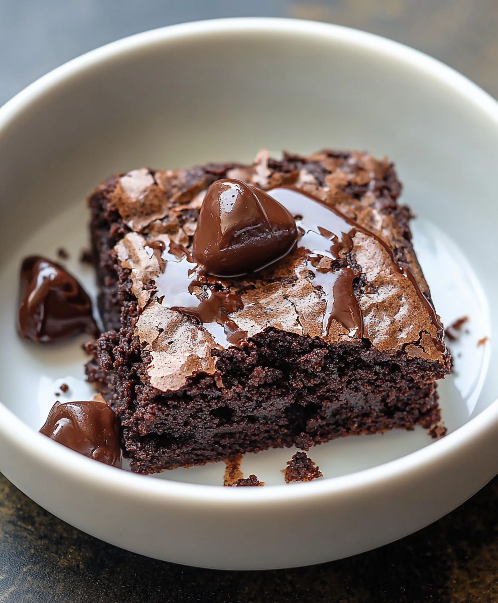 Microwave brownie one minute