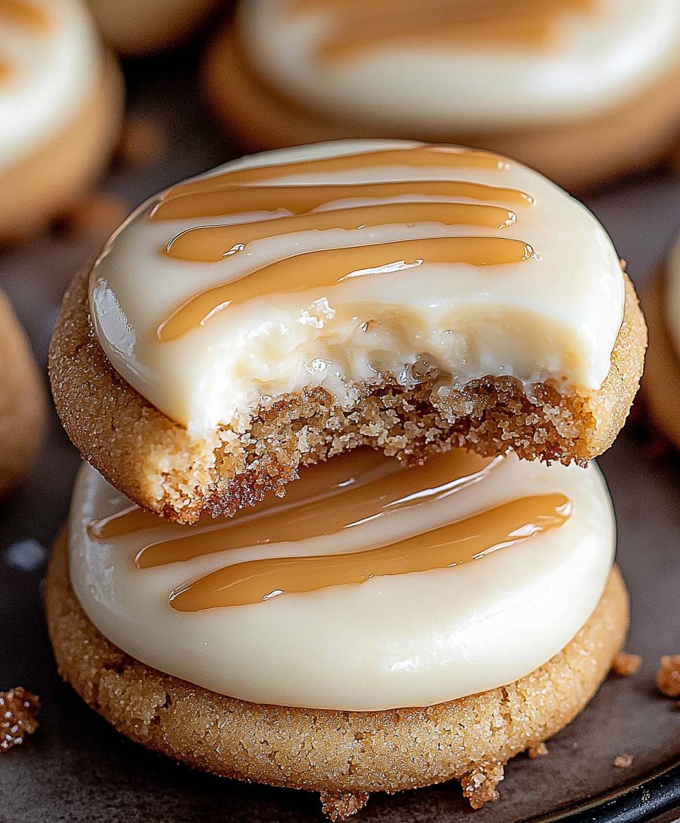 Salted Caramel Cheesecake Cookies