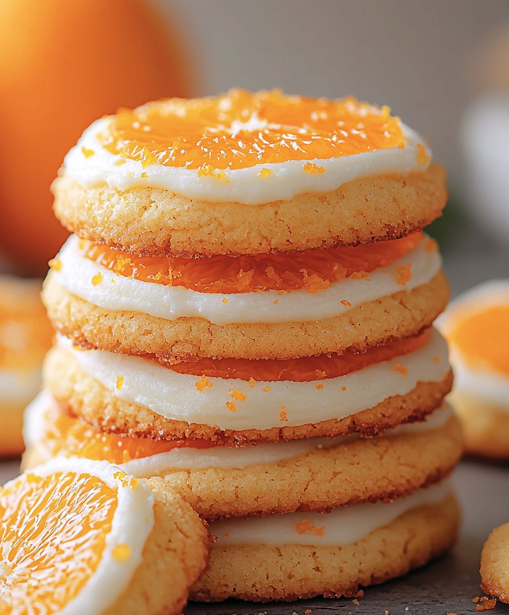 Creamsicle orange cookies