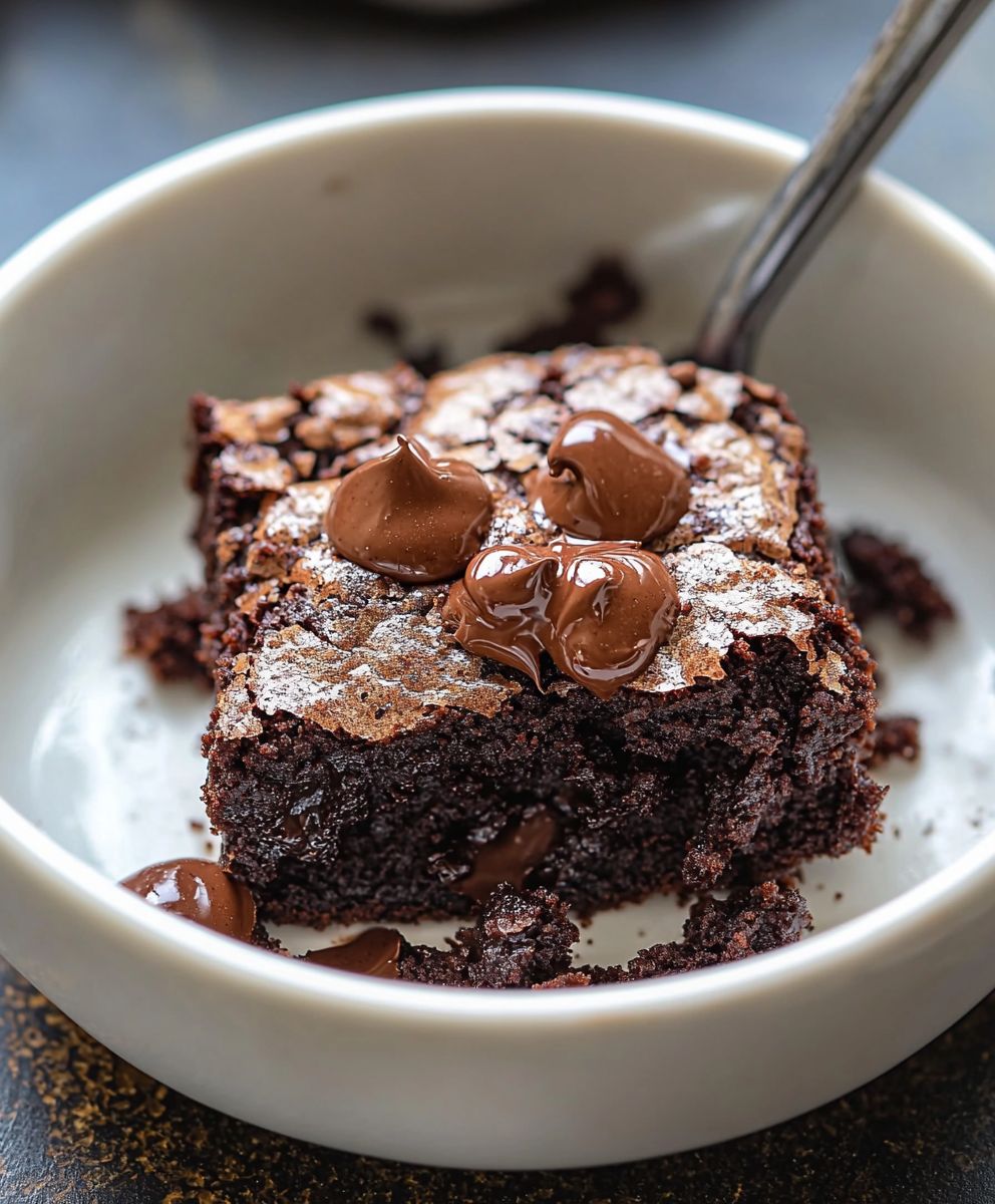 Microwave brownie one minute